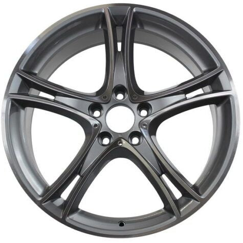 Car wheel rim on a white background