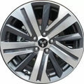 Car wheel rim with a brand logo on a white background